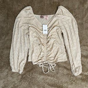 Tan Long Sleeve Size S